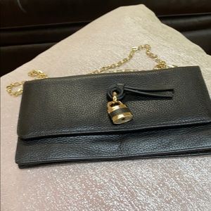Brand new without tags leather wallet on a chain